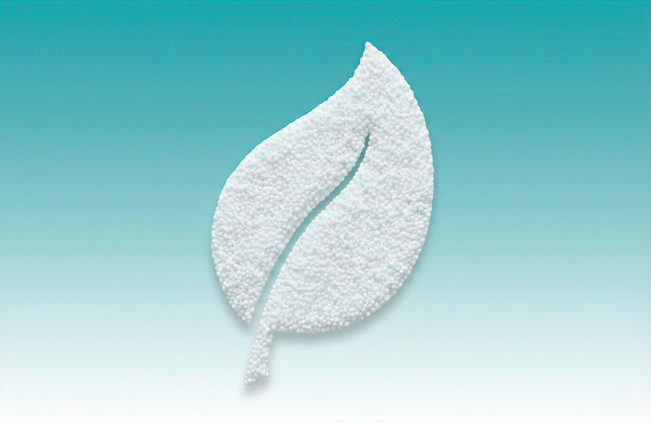 Blatt-Visual als Symbol für Nachhaltigkeit